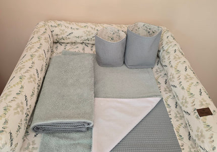 L Set Wickelauflage Druck Eukalyptus - The Present Company