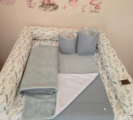 L Set Wickelauflage Druck Eukalyptus - The Present Company