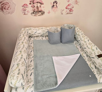 L Set Wickelauflage Druck Eukalyptus - The Present Company