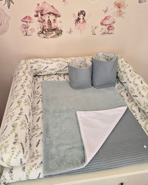 L Set Wickelauflage Druck Eukalyptus - The Present Company