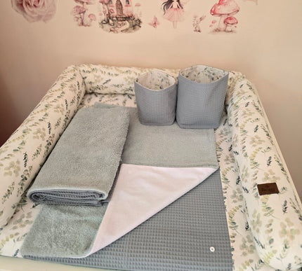 L Set Wickelauflage Druck Eukalyptus - The Present Company