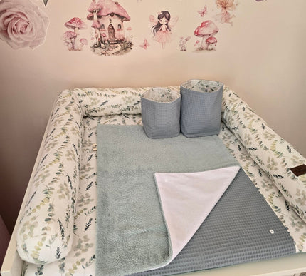 M Set Wickelauflage Druck Eukalyptus - The Present Company