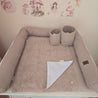 M Set Wickelauflage Waffelpique Dunkelbeige - The Present Company