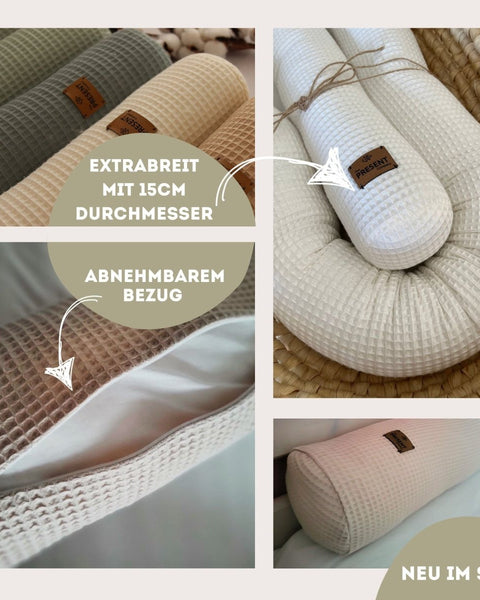 XXL MAXI Bettschlange Cord - The Present Company - Maxi Bettschlange, XXL Bettschnecke mit Bezug
