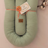 MAXI Bettschlange mit abnehmbarem Bezug Waffelpique Hellmint - The Present Company