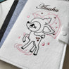 Personalisierte U - Heft - Hülle aus Filz Bambi mit Regenschirm - The Present Company
