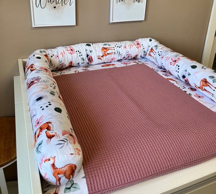 S Set Wickelauflage Druck Bambi Altrosa - The Present Company