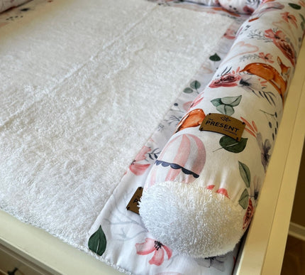 S Set Wickelauflage Druck Bambi Cremeweiß - The Present Company