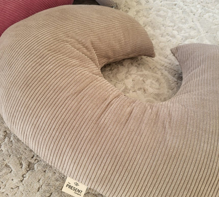 Stillkissen aus Cord Hellbeige - The Present Company