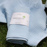 Waffelpique Babydecke Hellblau - The Present Company