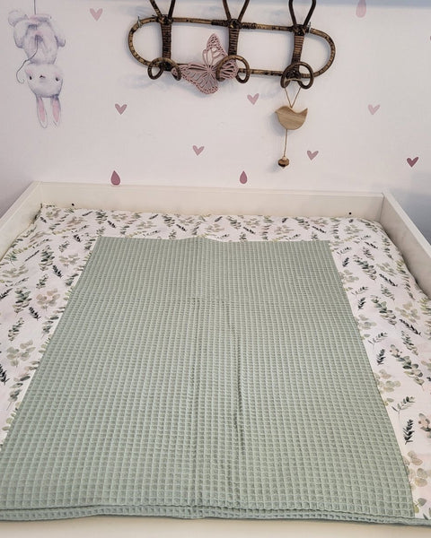 Wickelauflage mit abnehmbarem Bezug Druck Eukalyptus - The Present Company