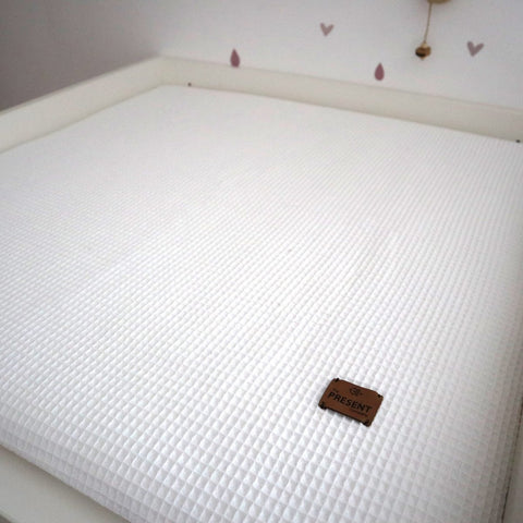 Wickelauflage mit abnehmbarem Bezug komplett Waffelpique - The Present Company