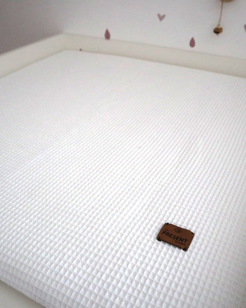 Wickelauflage mit abnehmbarem Bezug komplett Waffelpique - The Present Company