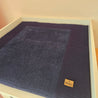Wickelauflage mit abnehmbarem Bezug Waffelpiqué Marineblau - The Present Company
