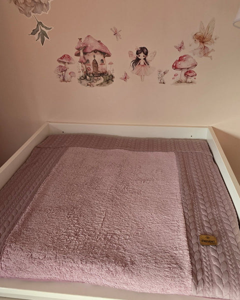 Wickelauflage Zopfmuster - mit abnehmbarem Bezug - The Present Company