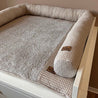 Wickeltischschlange Waffelpique Dunkelbeige - The Present Company